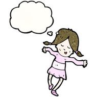 cartoon dancing girl N5