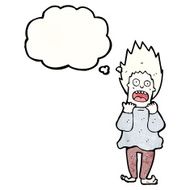 cartoon terrified man N297