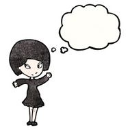 cartoon goth girl N4