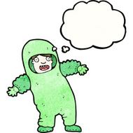 cartoon man in protective suit N6