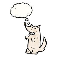 cartoon little wolf N82