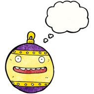 Cartoon Christmas Bauble N105