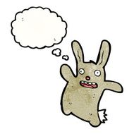 Funny cartoon rabbit N46