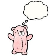 cartoon pink teddy bear N7