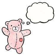 cartoon pink teddy bear N8