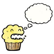 cartoon cupcake N162