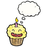 cartoon cupcake N163