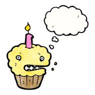 cartoon cupcake N164