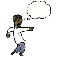 cartoon businessman pointing finger of blame N2