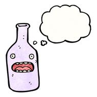 shocked wine bottle cartoon N5