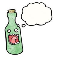 shocked wine bottle cartoon N7