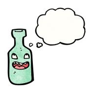 happy bottle cartoon character N3