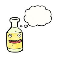 happy bottle cartoon character N4