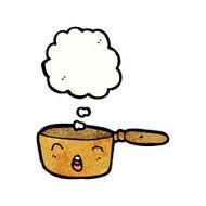 cartoon copper saucepan N12