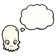 funny cartoon skull N48