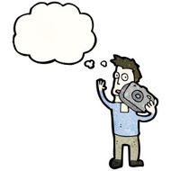 cartoon man with camera N7