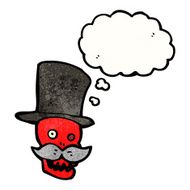 funny cartoon skull N49