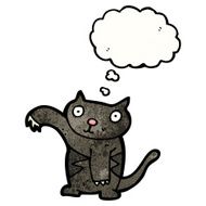 Halloween Black Cat Cartoon N4