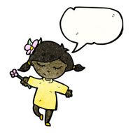 cartoon happy girl N115