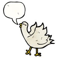 cartoon bird singing N16