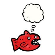 Cartoon Piranha N25