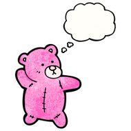 pink teddy bear cartoon N3