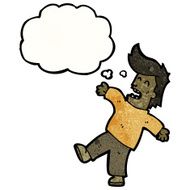 cartoon fainting man