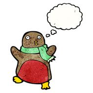 cartoon christmas robin N55
