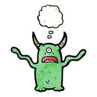 Cartoon monster N145