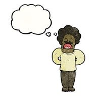 cartoon man with thought bubble N60