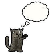 cute cartoon black cat N3