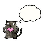 cute cartoon black cat N4
