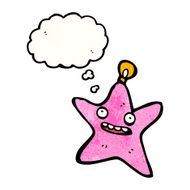 cartoon christmas star bauble N7