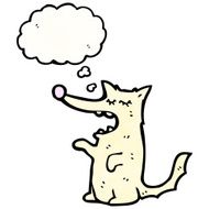 cartoon little wolf N85