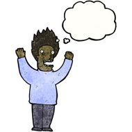cartoon terrified man N298