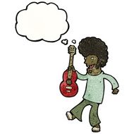 Cartoon Guitar Player N6