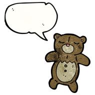 cartoon teddy bear N243