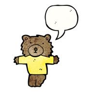 cartoon bear in tee N5