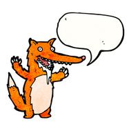 cartoon drooling fox N2