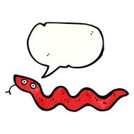 cartoon slithering snake N15