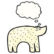 cute cartoon polar bear N91