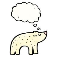 cute cartoon polar bear N92
