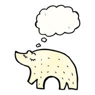 Cartoon Polar Bear N129