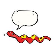 cartoon slithering snake N16