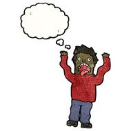 cartoon terrified man N302