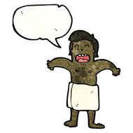 cartoon man wearing towel N4