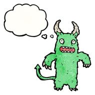 cartoon monster with thought bubble N64