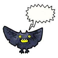 halloween bat cartoon N7
