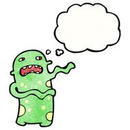 cartoon alien monster N37