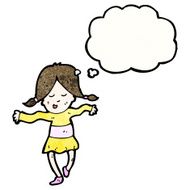 cartoon dancing girl N6